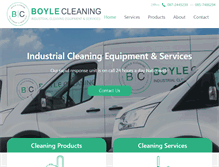 Tablet Screenshot of boylecleaning.com